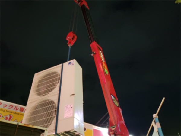 業務用エアコン夜間取替工事！京都・滋賀！業務用エアコン工事はコチラへ！