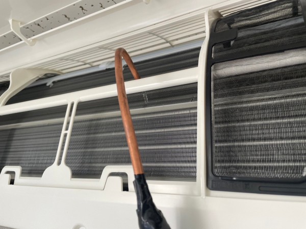 京都で業務用壁掛形エアコン取り付け工事⭐