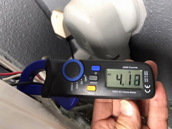 滋賀でエアコン修理後の試運転データ取り